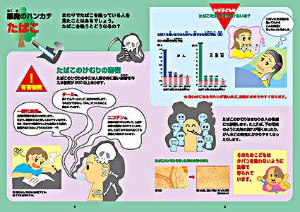 小学生の薬物乱用防止パンフレット2ページ3ページ
